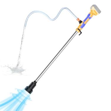 Imagem de Bomba de transferência de água sem fio compatível com bateria Dewalt 20 V MAX (sem bateria) 720 GPH, cabeça de 32 pés, kit de bomba de depósito utilitária portátil com saída de 0,9 cm para