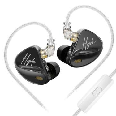 Imagem de CCA Fones de ouvido Hydro in Ear Monitor com 4 interruptores de afinação, fones de ouvido híbridos 2DD 8BA para jogos, fones de ouvido HiFi Bass IEM para músicos, cantores, engenheiros de áudio