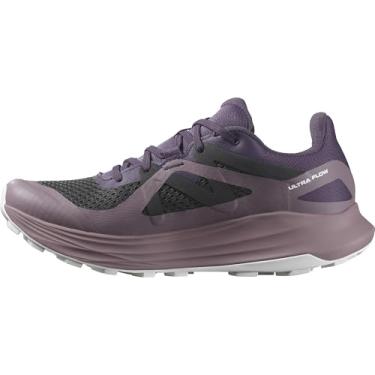 Imagem de Salomon Tênis de caminhada feminino Ultra Flow Gore Tex, Nightshade/Moonscape/Branco, 41