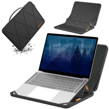 Imagem de Smatree Capa protetora rígida com suporte compatível com LG gram Pro 2 em 1 16T90SP/OLED/OLED 2 em 1, GIGABYTE AERO 16 OLED BKF/BSF, 39.6 cm AERO 15 XC/15 OLED KC/XC/YC/16 OLED KD/XD/YD (MS89)