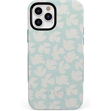 Imagem de Casely Capa para iPhone 11 Pro Max | Love Birds | Capa pombas brancas