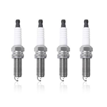 Imagem de Velas de ignição Iridium 4 peças 93175 LKR7DIX-11S compatíveis com Honda Accord Civic CR-V Kia Forte Optima Sorento Soul Sportage Hyundai Elantra Sonata Tucson Acura ILX TSX L4 1.6L-2.4L