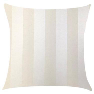 Imagem de Capa de Almofada Jacquard Off White Listrada 45x45cm - Sua Casa Decor