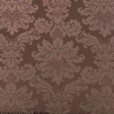 Imagem de Toalha de Mesa Redonda em Jacquard Medalhão Marrom Escuro - 2,80m - Su