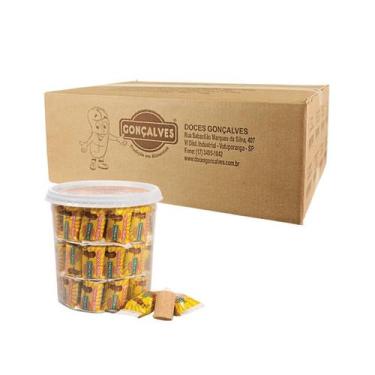 Imagem de Paçoca Rolha Kit C/ 6 Potes 750g Com 50 Unidades - Doces Gonçalves