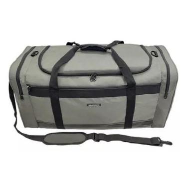 Imagem de Sacola De Viagem Mala Grande bolsa De Mão E Tiracolo Denlex, Cinza, G