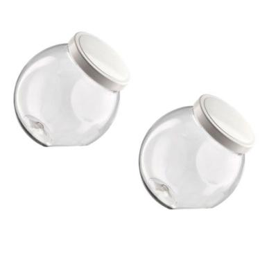 Imagem de 2 Pote Plástico Bandeirante Baleiro Doce Biscoitos 2,4 Litro