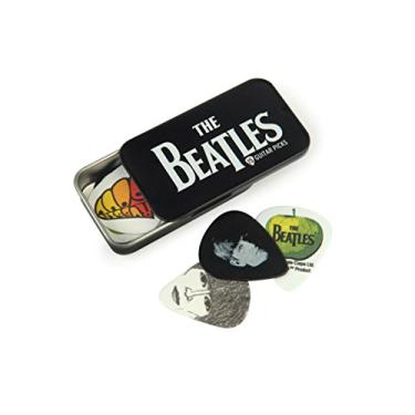 Imagem de Palheta Para Instrumentos The Beatles Com Lata Especial Logo (Pacote Com 15 Palhetas Variadas) D'Addario 1CAB4-15BT1