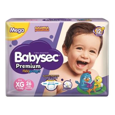 Imagem de Fralda Descartável Babysec Galinha Pintadinha Premium XG - 26 Tiras