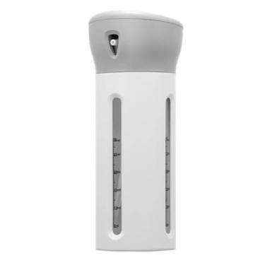 Imagem de Kit Garrafa Dispenser Portátil 4 Em 1 Para Shampoo e Cremes (Cinza)