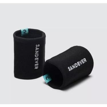 Imagem de Munhequeira de Beach Tennis, Curta, Preta, Par