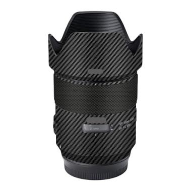 Imagem de Adesivo de lente de câmera antiarranhões para Tamron SP 45 mm F1.8 adequado para Canon EF Mount Coat Wrap película protetora de corpo protetor capa de pele 45 1.8 (fibra de carbono preta)