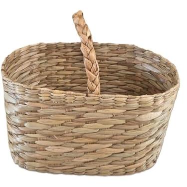 Imagem de Cesta de Palha de Taboa Oval Picnic Com Uma Alça G