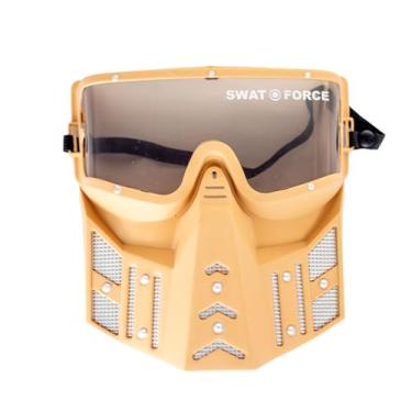 Imagem de Kit Policial Infantil com Rifle, Máscara, Binóculos, Rádio e Acessórios, Brinquedo de Faz de Conta