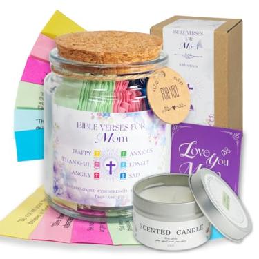 Imagem de Pote de 108 versículos da Bíblia para mãe, presentes de aniversário para mulheres, cristãos, presentes de dia das mães para mulheres da filha, leia comigo, versículo diário da Bíblia