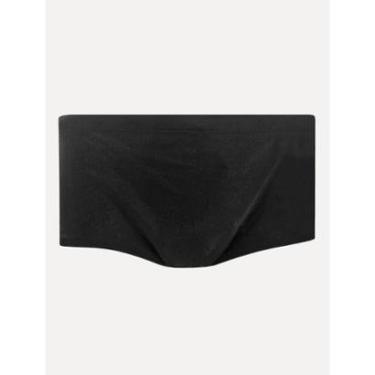 Imagem de Sunga Calvin Klein Swimwear Gorgurão Logo Lateral Preta-Masculino