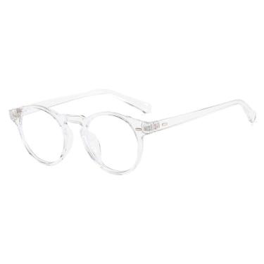 Imagem de Óculos de sol redondos vintage, masculino e feminino, fashion, preto, leopardo, verde, anti-luz azul, óculos transparentes da moda, 9, BH01