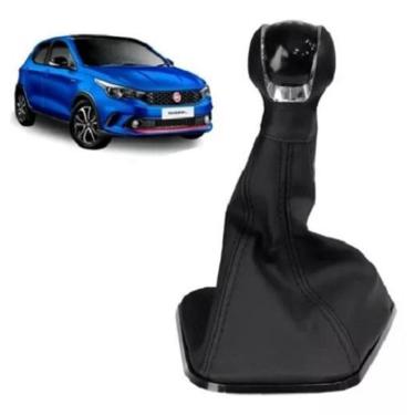 Imagem de Manopla Bola Cromo + Coifa Câmbio Base Pta Cronos 2017/2021