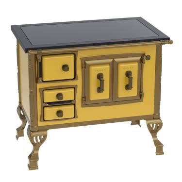 Imagem de Fogao a Lenha Venax GII n 1 Colonial Premium Amarelo SD