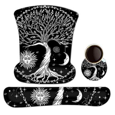 Imagem de Suporte de mouse pad de descanso de pulso para teclado, mouse pads ergonômicos de gel ToLuLu para computador, laptop, PC, confortável, durável, teclado descansos de pulso para facilitar a digitação