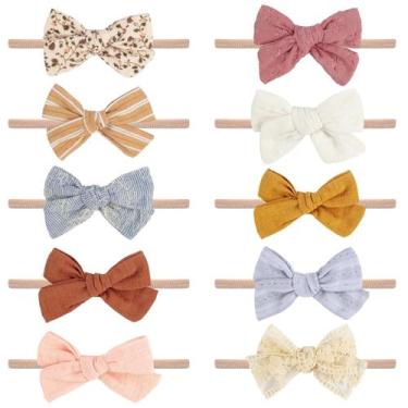 Imagem de Bandanas e laços VISBL Baby Girl Faixas de cabelo de nylon