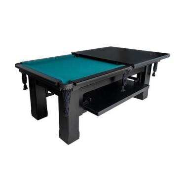 Imagem de Mesa de Sinuca e Jantar - 2,52x1,40 - Nelson Bilhares, Azul petróleo