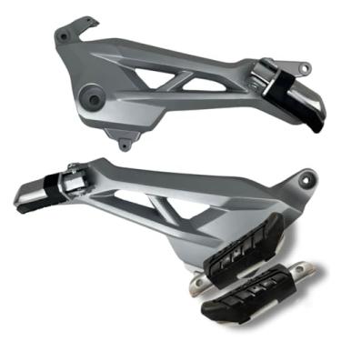 Imagem de Par Suporte Pedaleira Bacalhau e pedaleira traseira moto cg Titan Fan Start 160