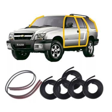 Imagem de kit Borracha 4 Portas Pingadeira E Mala Blazer 2001 A 2011 - Kadapeças