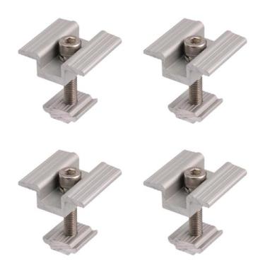 Imagem de Fixador Grampo Middle Clamp Painel Solar Alumínio Kit 04 Und - BELENUS