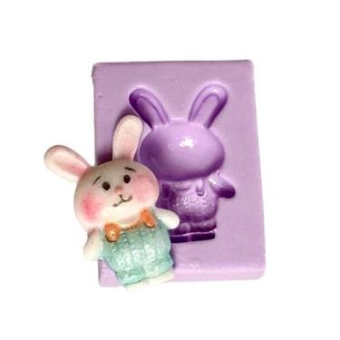 Imagem de F984 molde de silicone coelho confeitaria biscuit - confeitaria dos mo
