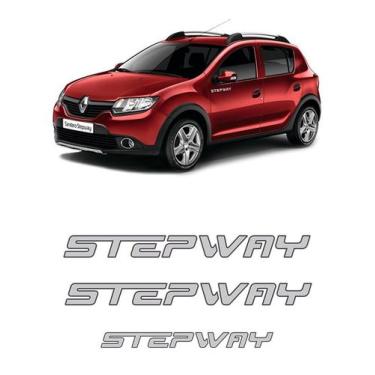 Imagem de Kit Adesivos Sandero Stepway 2012 Lateral E Traseiro Prata - SPORTINOX