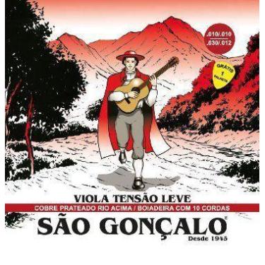 Imagem de Encordoamento Aço Cebolão Tensão Leve Viola Caipira IZ16702 - Izzo