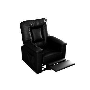 Imagem de Poltrona Do Papai Eletrica Super Luxo Com Controle Remoto Porshe Matrix Sintetico Preto