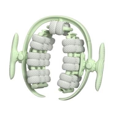 Imagem de KiBcsLic Rolo de massagem com 40 rodas, ferramenta de massagem fáscia, rolo de perna removível para exercícios de braço, academia, casa, treino, Luz Verde
