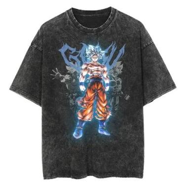 Imagem de Camiseta Vintage Masculina Dragon Ball Z Vegeta Manga Curta Ajuste Sol