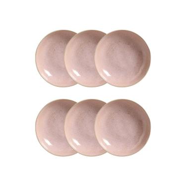 Imagem de Conjunto de Pratos Fundos Porto Brasil Bio Litchi Rosa Claro 1,1 litros – 6 Peças