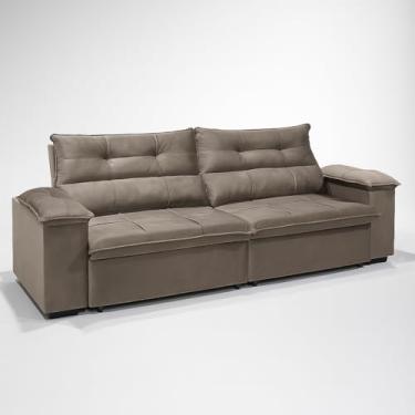 Imagem de Sofá 3 Lugares Reclinável e Retrátil Bel Veludo 2,00m LIMOV