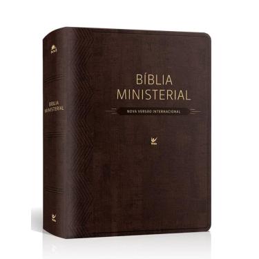 Imagem de Biblia Ministerial - Nvi - Capa Pu Marrom Escuro