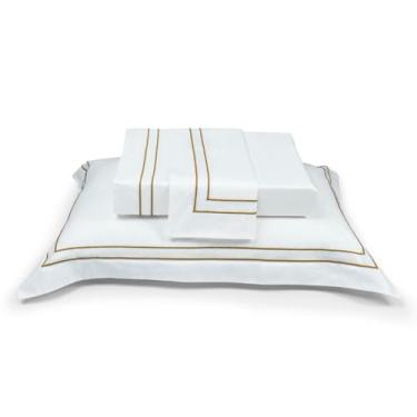 Imagem de FRONHA PREMIUM HARMONIOUS GOLD - CETIM 300 FIOS - 50X90