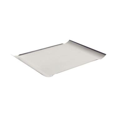 Imagem de Bandeja Quadrata Retangular em Aço Inox Alto Brilho 57 x 32 cm Tramont