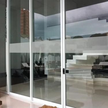 Imagem de 2X Faixa De Sinalização Lisa Porta Vidro Blindex / 10M X 10C