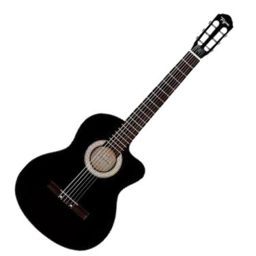 Imagem de Violão Nylon Elétrico Clássico Flat Cartagena Preto Tagima
