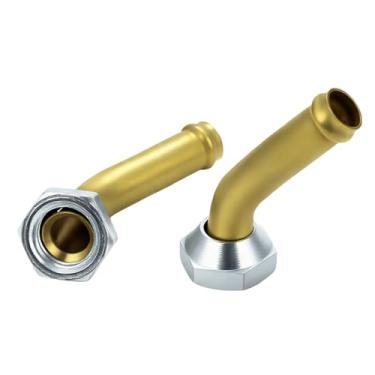 Imagem de Conector de tubo de óleo do refrigerador de transmissão compatível com Toyota Sienna 3.0L 1998-2003, 2 acessórios de linha de resfriamento do radiador (rosca M14 x 1,5)