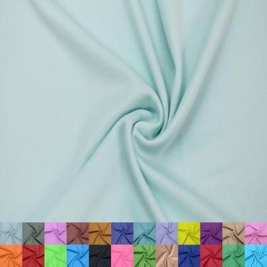 Imagem de Texco Inc Forro interloque 100% poliéster de 152 cm de largura – Tecido de malha leve da The Yard para vestuário, roupas, projetos escolares, decorações de festa, cortinas, artesanato e faça você