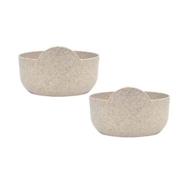 Imagem de Kit 2 Super Bowl Fibra Madeira Green Colors Palha 475Ml