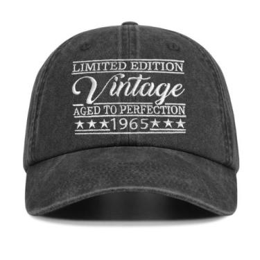 Imagem de Presente de aniversário Rybicag Vintage Hat 60th 1965 para homens e mu