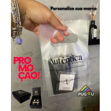 Imagem de 100 Sacolas Perfumadas e personalizadas para SEMIJOIAS 13x20 cm - pugz