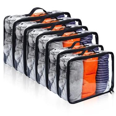 Imagem de Bolsa de armazenamento Hillban, 6 peças, cubos de embalagem de viagem 