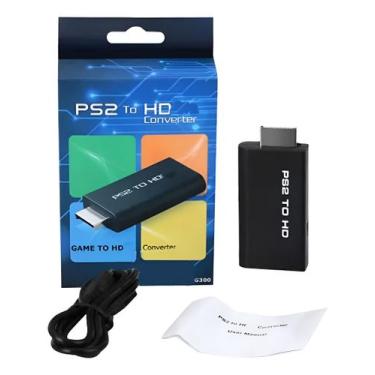 Imagem de Adaptador Conversor Compatível Ps2 Audio Vídeo Av Para Cabo Hdmi - Yoo