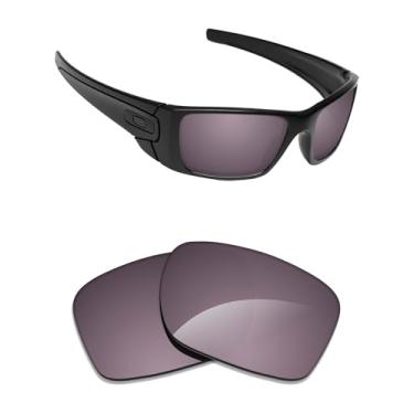 Imagem de Alphax Lentes de reposição polarizadas espelhadas cinza cromadas Elite para óculos de sol Oakley Fuel Cell OO9096
